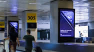 巴西圣保罗机场T3国际到达行李提取处立式电子屏