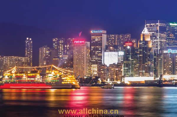 香港维多利亚港楼顶户外LED广告（怡东酒店）