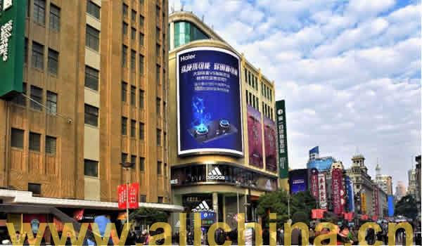 上海南京东路第一百货广告电子屏